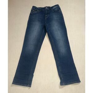 FRYE women’s high rise straight blue jeans